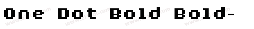One Dot Bold Bold字体转换